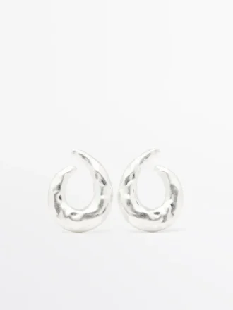 Textured Hoop Earrings