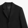 Three-Button Wool Blazer