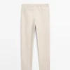 Total Look Linen Trousers with Waist Detail