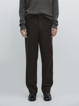 Total Look Wool Blend Trousers