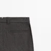 Twill Wool Blend Trousers