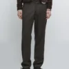 Twill Wool Blend Trousers