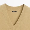 V-Neck Bib with Tie Details