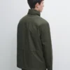 Water-Repellent Puffer Jacket with Pockets