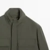 Water-Repellent Puffer Jacket with Pockets
