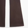 Waxed Flare Fit Trousers