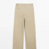 Wide-Leg Cotton Trousers