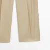 Wide-Leg Cotton Trousers