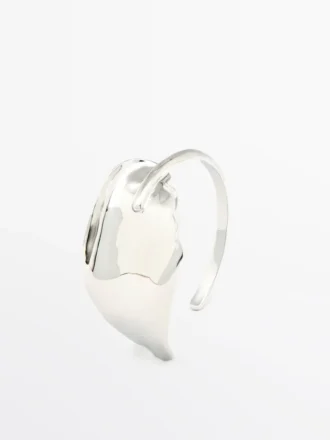 Wide Textured Bracelet