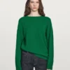 Wool Blend Crew Neck Sweater