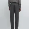 Wool Blend Flannel Trousers