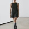Wool Blend Mini Dress