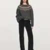 Wool Jacquard Knit Sweater