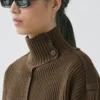Wool Knit Cardigan with Button Details