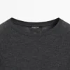 Wool T-Shirt with Raglan Sleeves